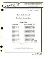 Overhaul Instructions for Servos Part No. 15604, 1505, 15606, 15610 