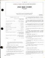 Overhaul Instructions with Parts Breakdown for Speed Brake Cylinder