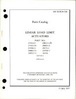 Parts Catalog for Linear Load Limit Actuators