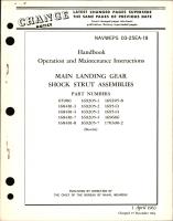 Operation and Maintenance Instructions for Main Landing Gear Shock Strut Assemblies