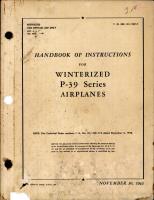 Handbook of Instructions for Winterized P-39 Series Airplanes