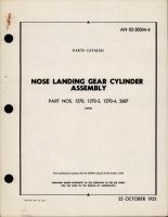 Parts Catalog for Nose Landing Gear Cylinder Assembly - Parts 1270, 1270-3, 1270-4, 2687