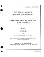Illustrated Parts Breakdown for Gear Type with Booster Fuel Pump Assembly Model 024090-019, 024090-021 