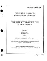 Illustrated Parts Breakdown for Gear Type with Booster Fuel Pump Assembly Model 024090-019, 024090-021 