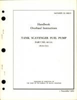 Overhaul Instructions for Tank Scavenger Fuel Pump - Part 60-331 