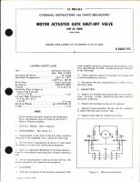 Overhaul Instructions with Parts Breakdown for Motor Actuated Gate Shut-Off Valve Part No. 101895