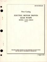 Parts Catalog for Electric Motor Driven Gear Pumps Model 112000 Series 