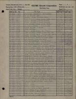 Wing Drawing List and Engineering Parts Breakdown for Model GC-1A and B