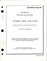 Overhaul Instructions for Rudder Trim Actuator - Models 16041A, 16041B, and 16041C 