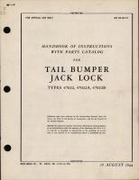 Handbook of Instructions with Parts Catalog for Tail Bumper Jack Lock