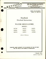 Overhaul Instructions for Water Regulators 