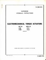 Overhaul Instructions for Electromechanical Torque Actuators