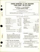 Overhaul Instructions with Parts Breakdown for Nose Gear Steering Cylinder Assembly - CV15-401196-9, CV15-401196-11, CV15-401196-12 and CV99-045206-2