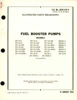 Illustrated Parts Breakdown for Fuel Booster Pumps B7118, B7776, B8660, B8930, B9293, 64-1038, B8930, 64-1018