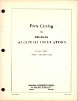 Parts Catalog for Kollsman Air Speed Indicators Types 586CK