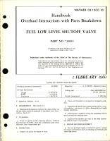 Overhaul Instructions with Parts for Fuel Low Level Shutoff Valve - Part 7-101014
