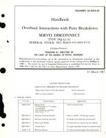 Overhaul Instructions with Parts Breakdown for Servo Disconnect Type DQ-12-A2 