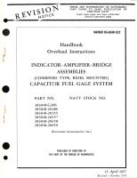 Overhaul Instructions for Indicator - Amplifier - Bridge Assemblies (Combined Type, Bezel Mounted) Capacitor Fuel Gage System, Part No. 383018 