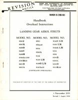 Revision to Overhaul Instructions for Landing Gear Aerol Struts