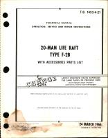 Operation, Service, & Repair Instructions for Type F-2B 20-Man Life Raft with Accessories Part List