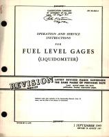 Operation and Service Instructions for Fuel Level Gages 