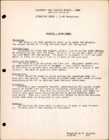 P-38 Structures - Jacking - Nose Wheel