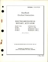 Overhaul Instructions for Electro-Mechanical Rotary Actuator Parts D1900, D1900-2, D1900-3 (Hoover) 