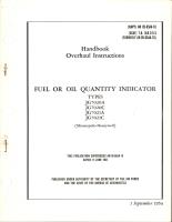 Overhaul Instructions for Fuel or Oil Quantity Indicator 