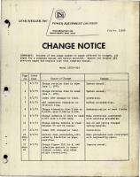 Change Notice for DC Starter Generator - Model 23076-001