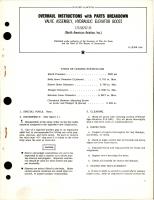 Overhaul Instructions with Parts Breakdown for Hydraulic Elevator Boost Valve Assembly - 175-58707-35 