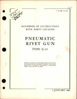 Instructions with Parts Catalog for Type G-15 Pneumatic Rivet Gun