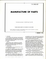 Manufacture of Parts