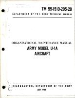 Organizational Maintenance Manual for U-1A Otter