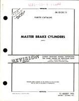 Parts Catalog for Master Brake Cylinders 