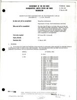 Modification Generator to Suppressor Cable Assembly - L-20A Series