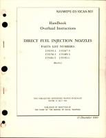 Overhaul Instructions for Direct Fuel Injection Nozzles 