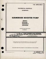 Overhaul Manual for Submerged Booster Pumps - Models TB102200, TB102200-2, XTB102200