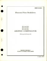 Illustrated Parts Breakdown for Airspeed Compensator - PG7007B20, PG7007B23, and PG7007B24