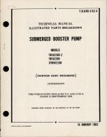 Illustrated Parts Breakdown for Submerged Booster Pumps - Models TB102200-2, TB102200, XBT102200