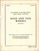 Instructions with Parts Catalog for Nose & Tail Wheels