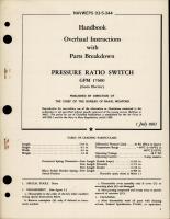 Overhaul Instructions with Parts Breakdown for Pressure Ratio Switch - GPM 17600 