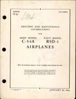 Erection and Maintenance Instructions for C-54A and R5D-1