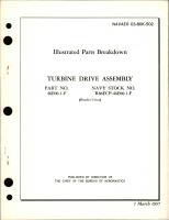 Illustrated Parts Breakdown for Turbine Drive Assembly - Part 46E00-1-F 