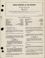 Overhaul Instructions with Parts Breakdown for Mixing Valve Actuator - Model FYLC 2372 