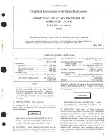 Overhaul Instructions with Parts Breakdown for 2-Position 3-Way Solenoid Pilot Operated Valve Part No. 1371-598210 