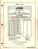 Parts Catalog for Constant Displacement Motors - MF24-3906-2