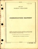 List of Technical Publications - Communications Equipment