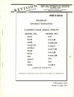 Revision to Overhaul Instructions for Landing Gear Aerol Struts