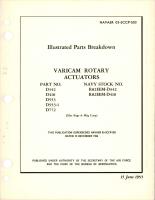 Illustrated Parts Breakdown for Varicam Rotary Actuators - Parts D342, D410, D553, D553-1, and D772 