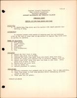  Removal of Wing Flap Drive Unit for P-38